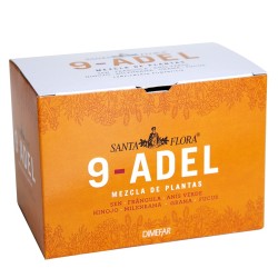 Santa Flora - nº9 ADEL 20 infusões com senna, frângula, anis verde, funcho, aquilea, erva-cidreira e sarna.