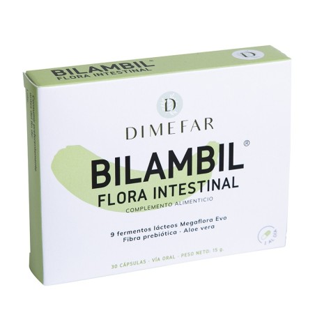 Bilambil® 30 Cáps. | 9 fermentos lácteos y fibra prebiótica - Dimefar