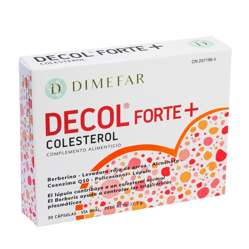 Decol® Forte +  30 Cápsulas con Coenzima Q10  y berberina  - Dimefar