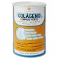 Colágeno Complex Forte Dimefar Sabor tropical con colágeno, cúrcuma, calcio, magnesio, ácido hialurónico y vitaminas C, D3 y K2.