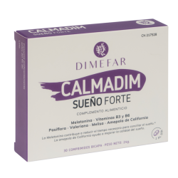 Calmadim Sueño Forte - 30 comprimidos bicapa con Melatonina y Amapola de California