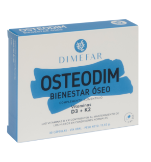 Osteodim 30 cápsulas con Vitamina D3 y Vitamina K2